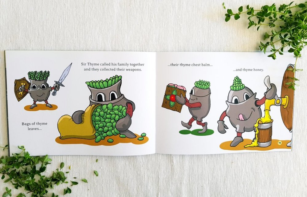 Herb World Book - Sir Thyme Slays the Germs